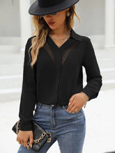 Guipure Lace Insert Shirt